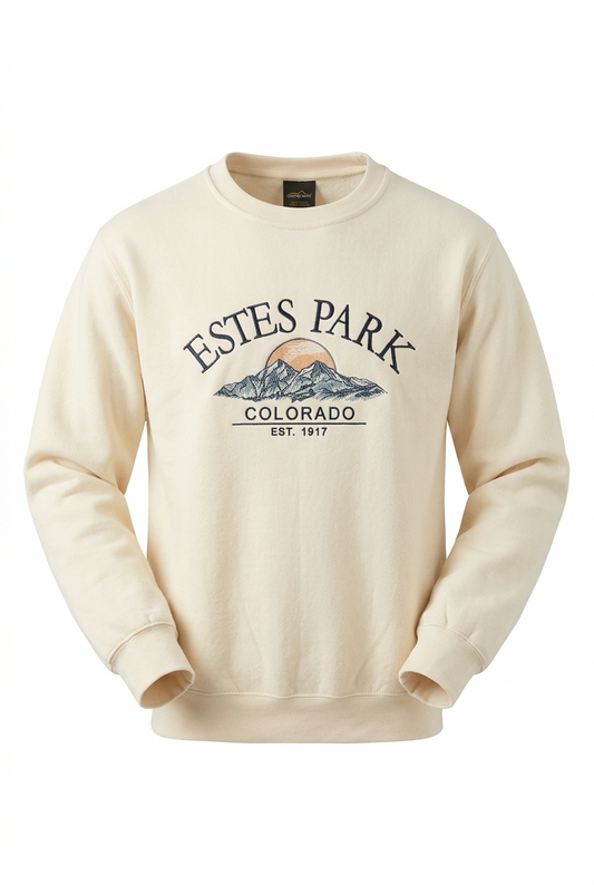 Dashing Mountain Emb. Crewneck