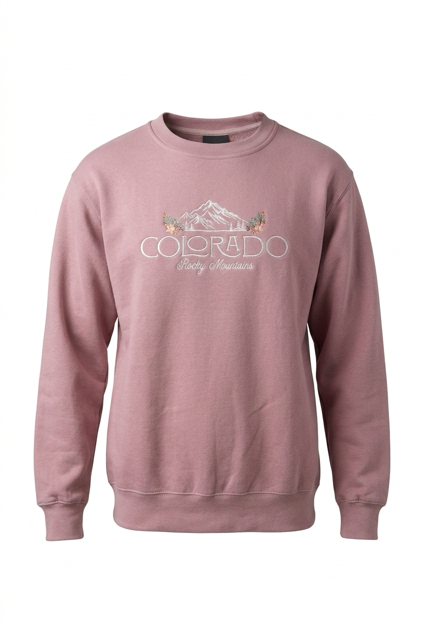 Quaint Mountain Emb. Crewneck