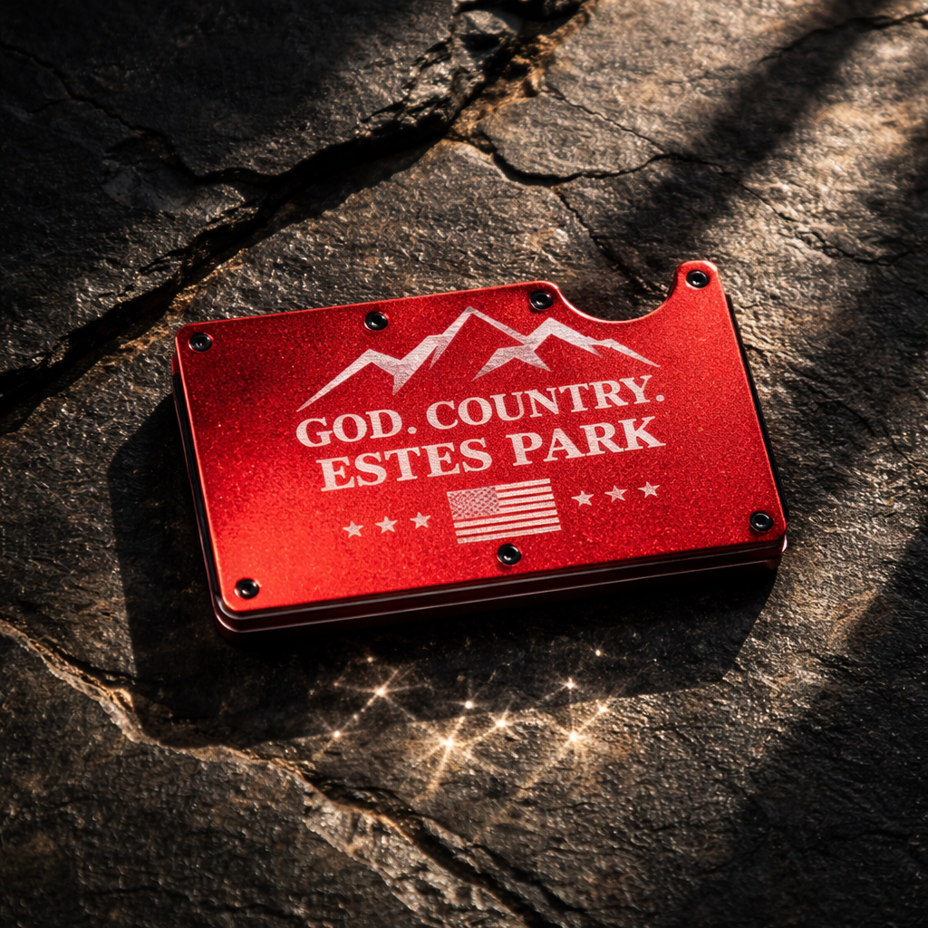 “Ridge” Aluminum Wallet - God, Country, EP
