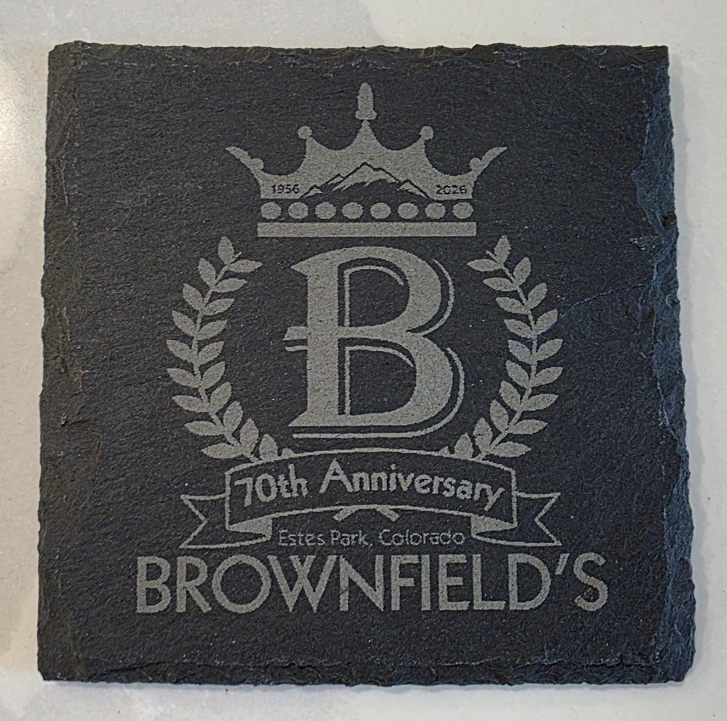Coaster - Slate Brownfield's 70th Anniversary