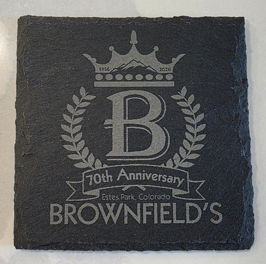 Coaster - Slate Brownfield's 70th Anniversary