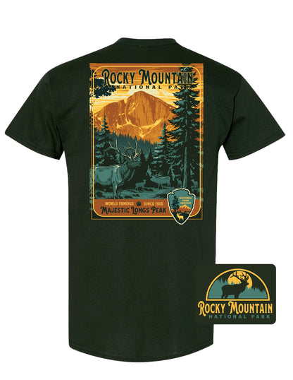 Shades of Copper Longs Peak Tee