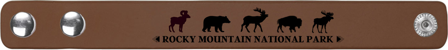 Bracelet Leatherette - Rocky Mountain National Park