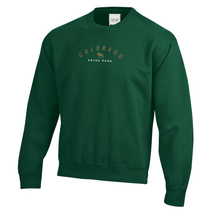 One Again Moose Emb. Crewneck