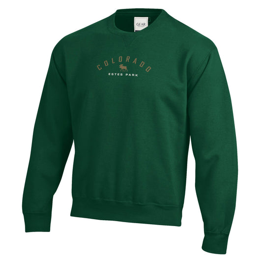 One Again Moose Emb. Crewneck